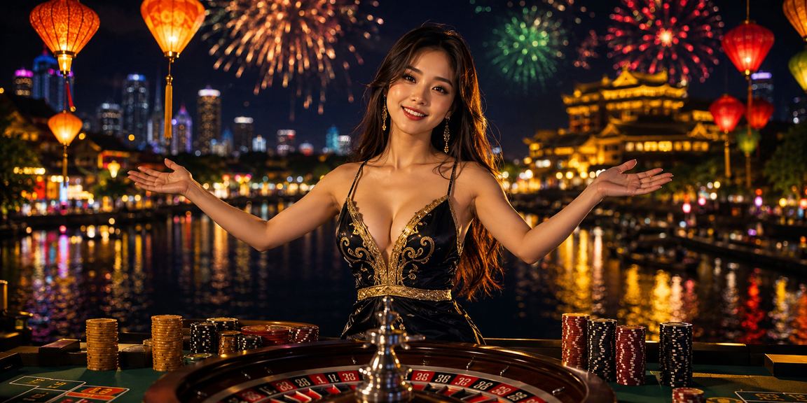 Chợ đêm Huế sôi động với ánh đèn lễ hội, hình ảnh gợi lên không khí giải trí và thanh toán trực tuyến tại Việt Nam