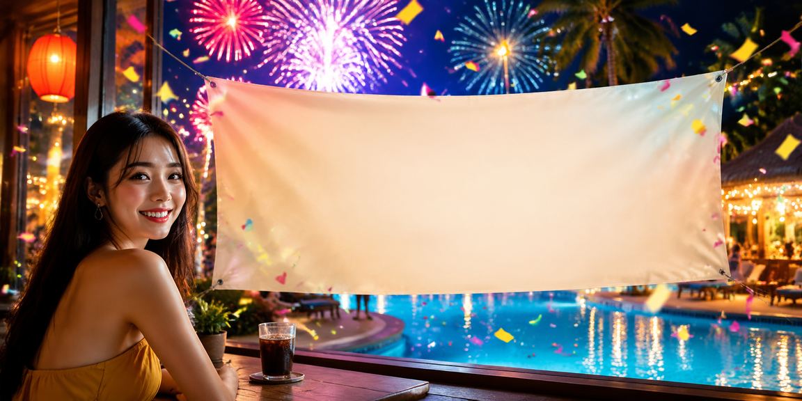 Người dùng tại Mũi Né kiểm tra ưu đãi hoàn tiền và thực hiện giao dịch thanh toán VND trên điện thoại bên ly cà phê